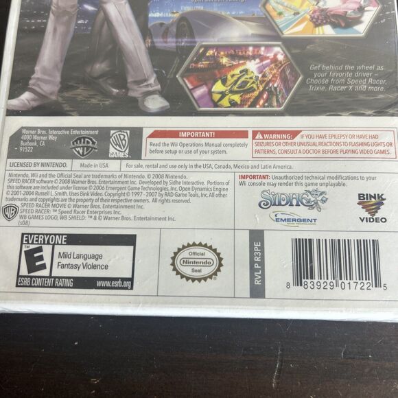 Speed Racer: The Videogame (Nintendo Wii, 2008) NEW SEALED - Picture 6 of 7